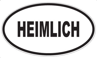 HEIMLICH - Oval Magnet