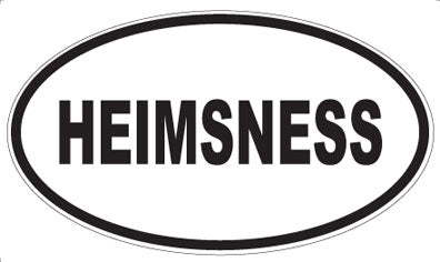 HEIMSNESS - Oval Magnet