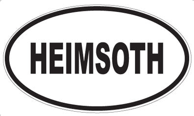 HEIMSOTH - Oval Magnet
