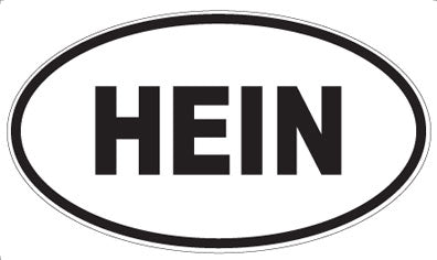 HEIN - Oval Sticker