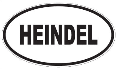 HEINDEL - Oval Sticker