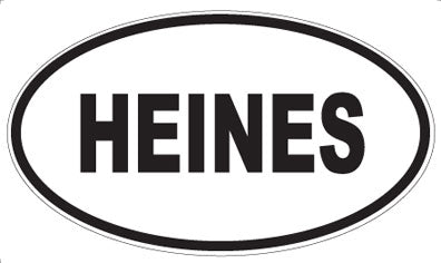 HEINES - Oval Sticker