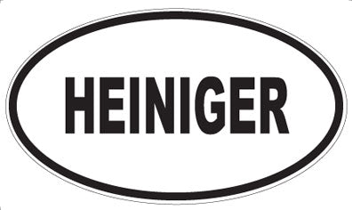 HEINIGER - Oval Sticker