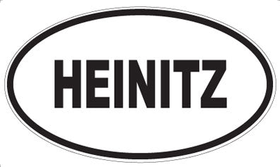 HEINITZ - Oval Sticker