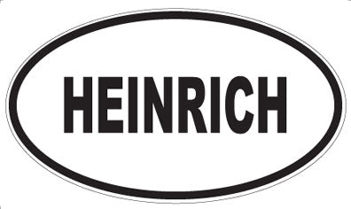 HEINRICH - Oval Sticker