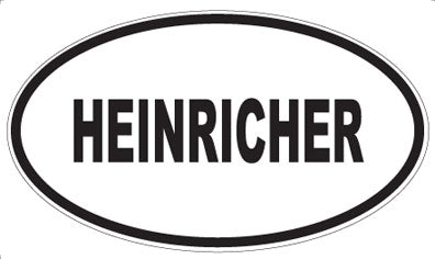 HEINRICHER - Oval Sticker