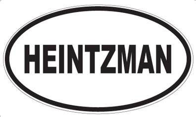 HEINTZMAN - Oval Sticker