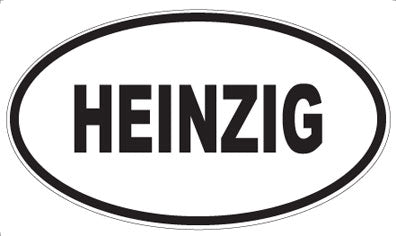 HEINZIG - Oval Sticker