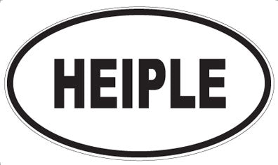 HEIPLE - Oval Magnet