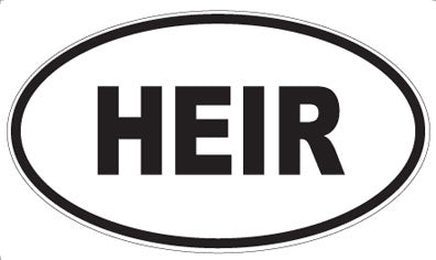 HEIR - Oval Magnet