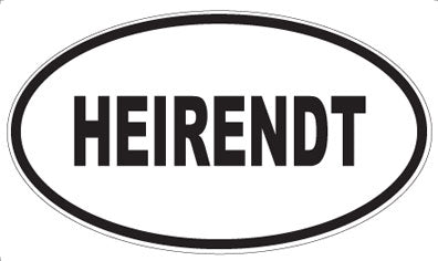 HEIRENDT - Oval Sticker