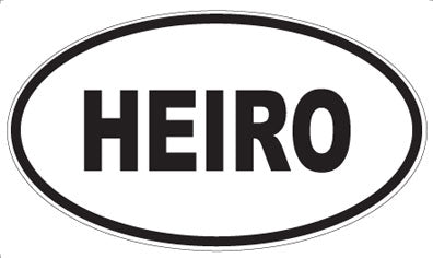 HEIRO - Oval Sticker