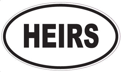 HEIRS - Oval Sticker
