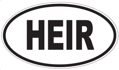 HEIR - Oval Sticker