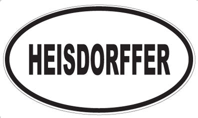 HEISDORFFER - Oval Magnet
