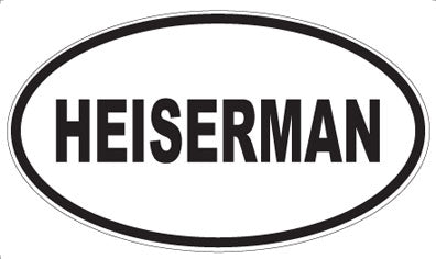 HEISERMAN - Oval Sticker