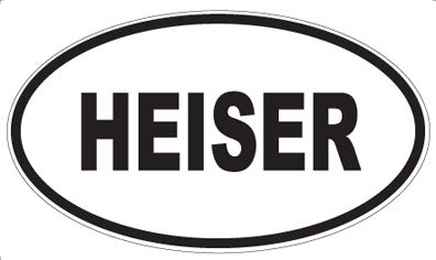 HEISER - Oval Magnet
