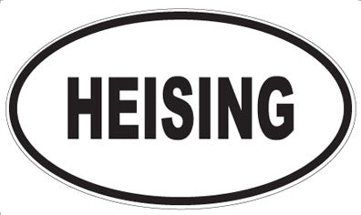 HEISING - Oval Sticker