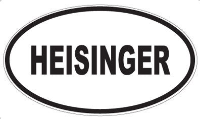 HEISINGER - Oval Sticker