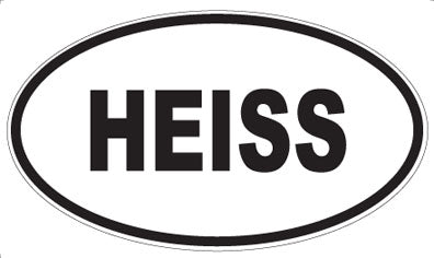HEISS - Oval Magnet