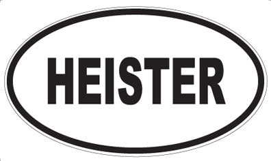 HEISTER - Oval Magnet