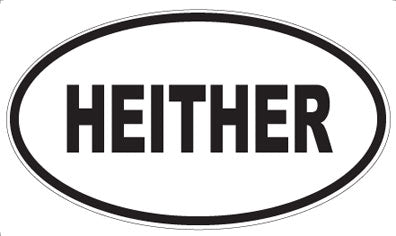 HEITHER - Oval Sticker