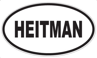HEITMAN - Oval Sticker