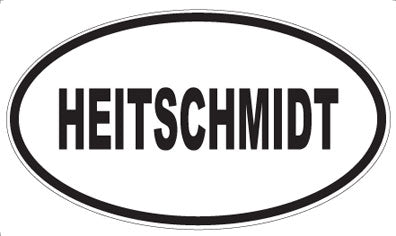 HEITSCHMIDT - Oval Magnet