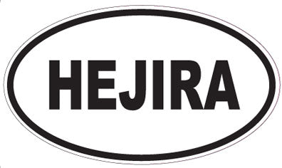 HEJIRA - Oval Sticker