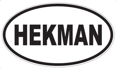 HEKMAN - Oval Sticker