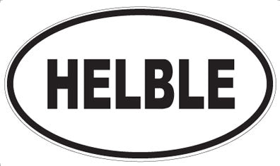 HELBLE - Oval Sticker