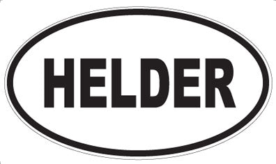 HELDER - Oval Sticker