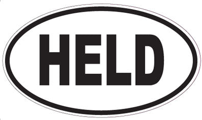 HELD - Oval Sticker