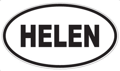 HELEN - Oval Sticker