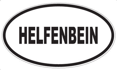 HELFENBEIN - Oval Sticker