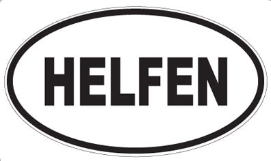 HELFEN - Oval Magnet