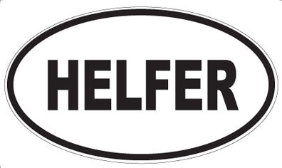 HELFER - Oval Sticker