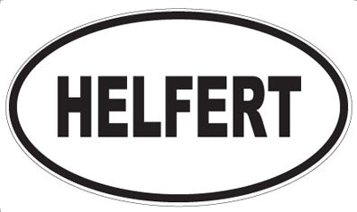 HELFERT - Oval Magnet