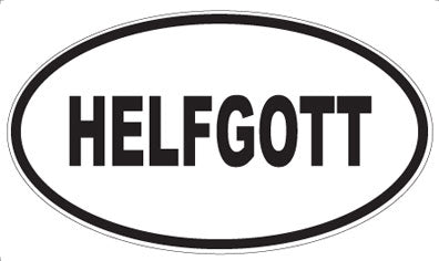 HELFGOTT - Oval Magnet