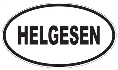 HELGESEN - Oval Magnet
