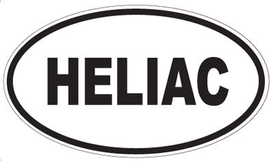 HELIAC - Oval Sticker