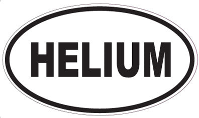 HELIUM - Oval Sticker