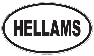 HELLAMS - Oval Magnet