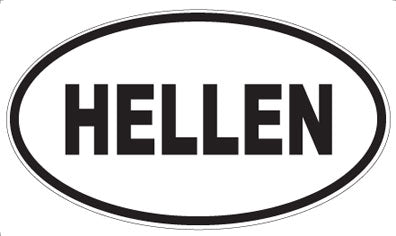 HELLEN - Oval Magnet