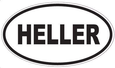 HELLER - Oval Sticker