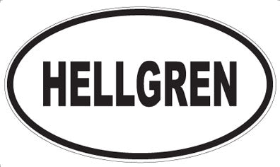 HELLGREN - Oval Magnet