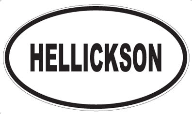 HELLICKSON - Oval Magnet