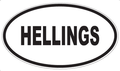HELLINGS - Oval Magnet