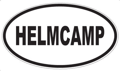 HELMCAMP - Oval Sticker