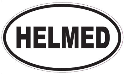HELMED - Oval Sticker